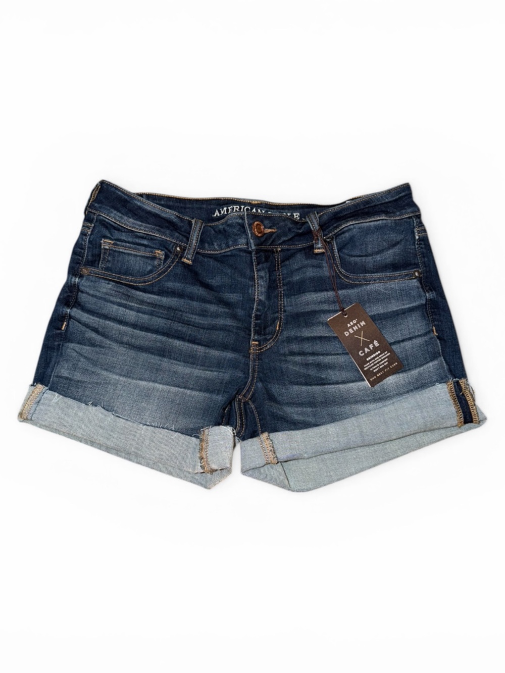 American Eagle Outfitters Dark Blue Denim Jean Shorts